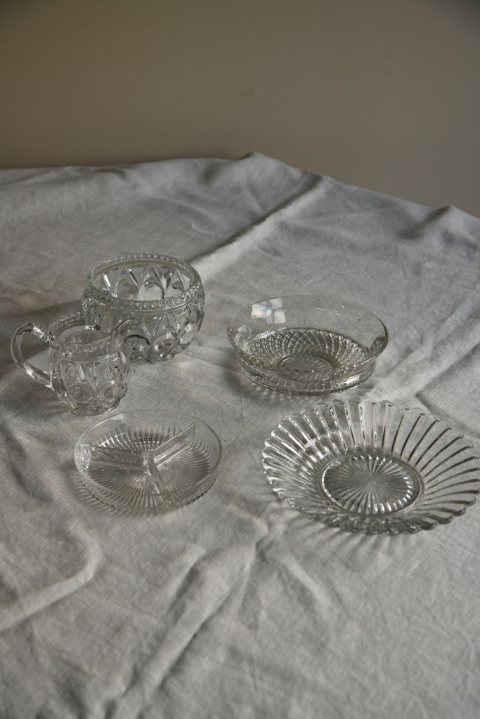 Collection of Clear Glass Bowls