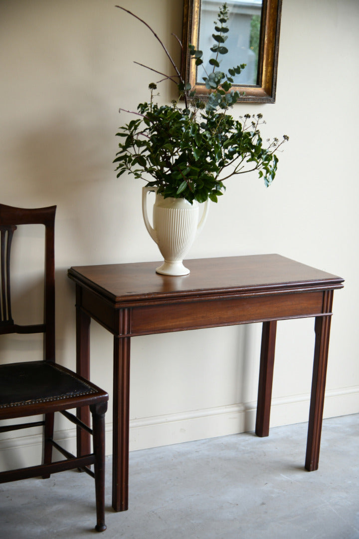 Antique Mahogany Tea Table