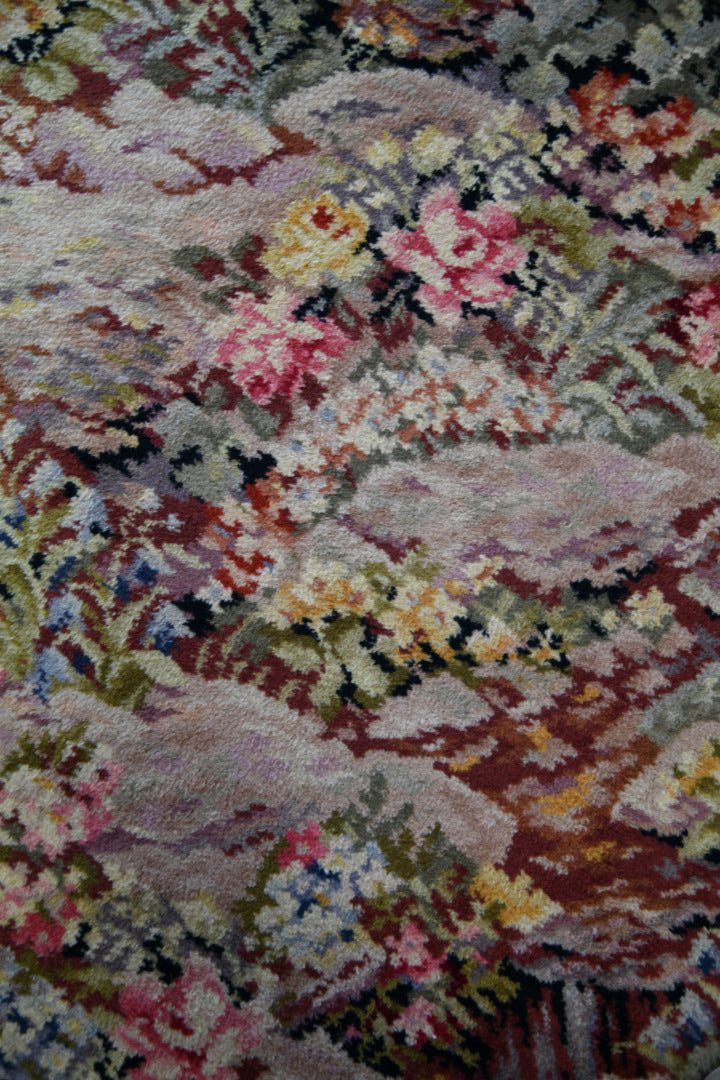 Large Vintage Floral Carpet