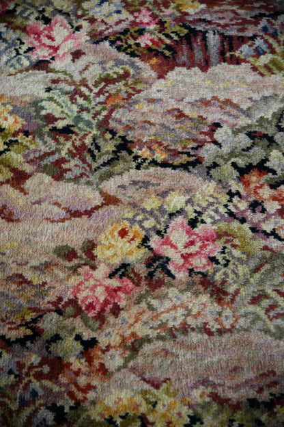 Large Vintage Floral Carpet