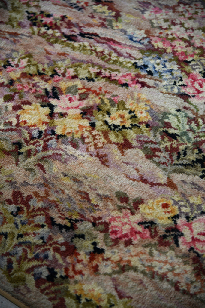 Large Vintage Floral Carpet