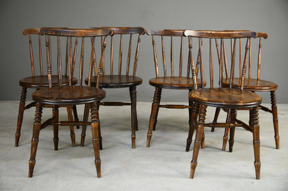 6 Antique Ibex Penny Chairs