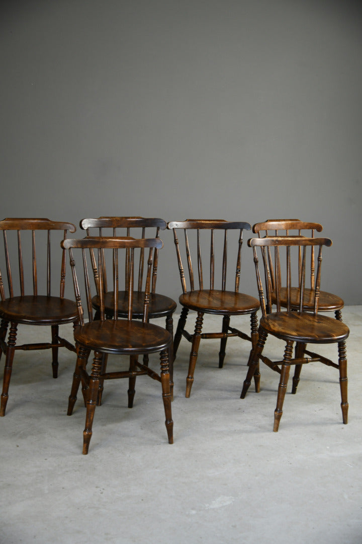 6 Antique Ibex Penny Chairs