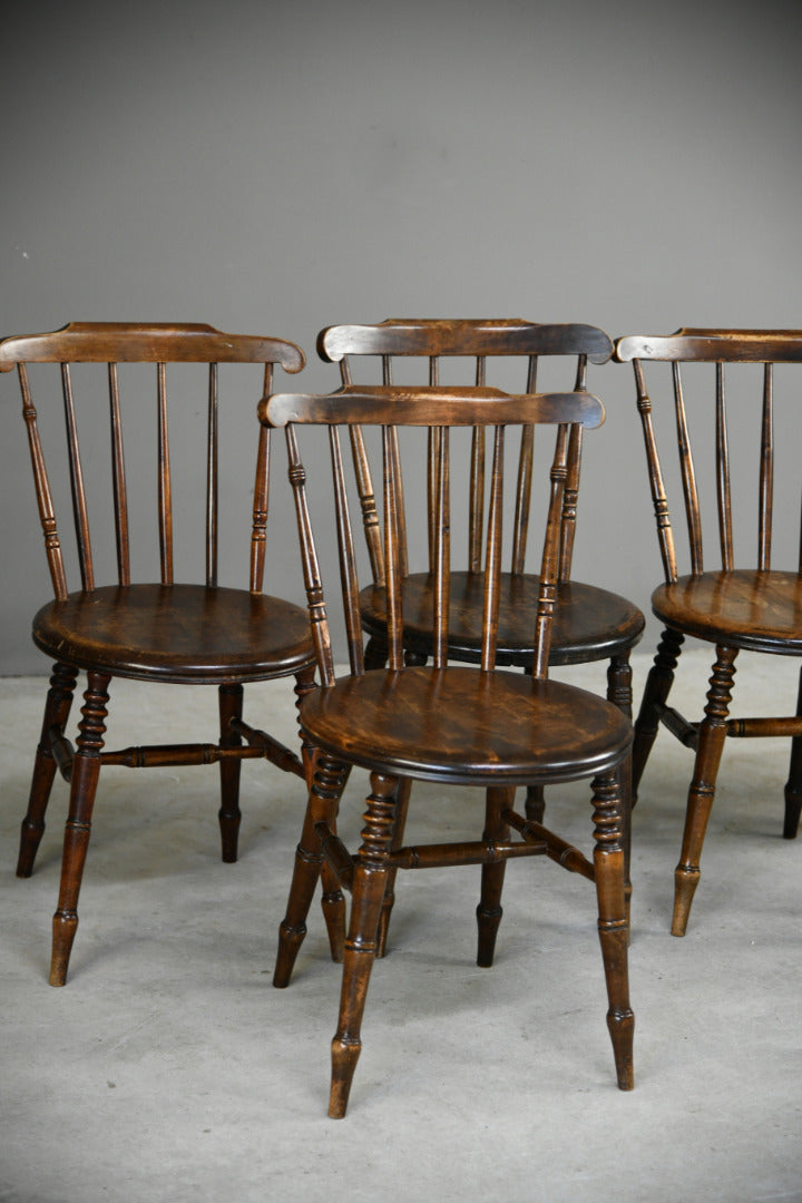 6 Antique Ibex Penny Chairs