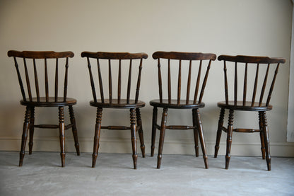 6 Antique Ibex Penny Chairs