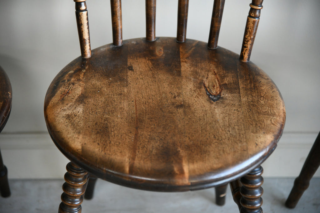 6 Antique Ibex Penny Chairs