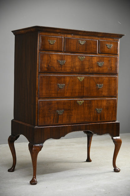 Queen Anne Walnut Chest on Stand