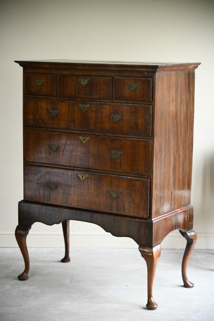 Queen Anne Walnut Chest on Stand