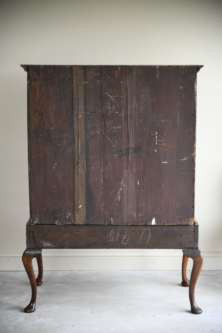 Queen Anne Walnut Chest on Stand