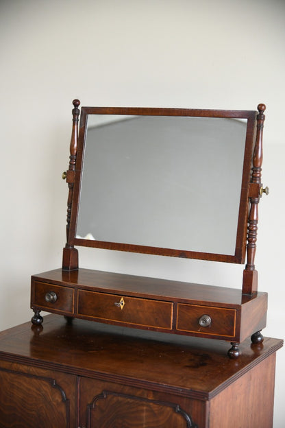 Georgian Mahogany Toilet Mirror