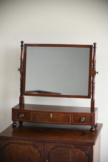 Georgian Mahogany Toilet Mirror