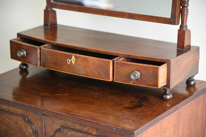 Georgian Mahogany Toilet Mirror