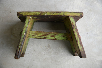 Small Green Stool