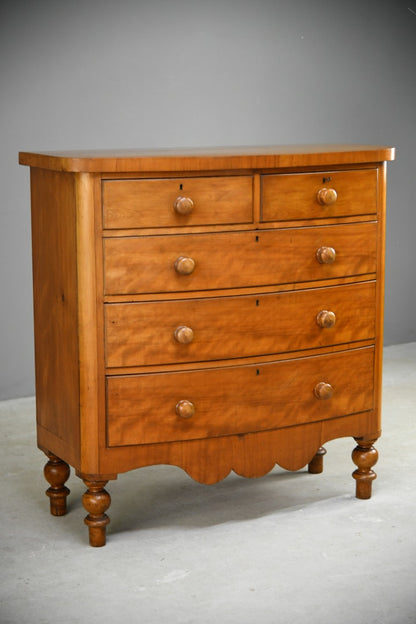 Victorian Satin Walnut Chest of Drawers