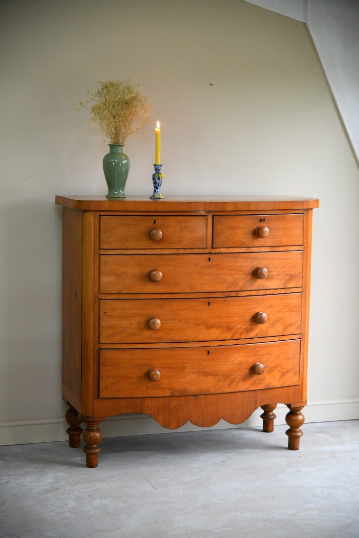 Victorian Satin Walnut Chest of Drawers