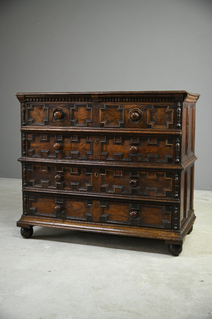 Jacobean Style Oak Chest of Drawers