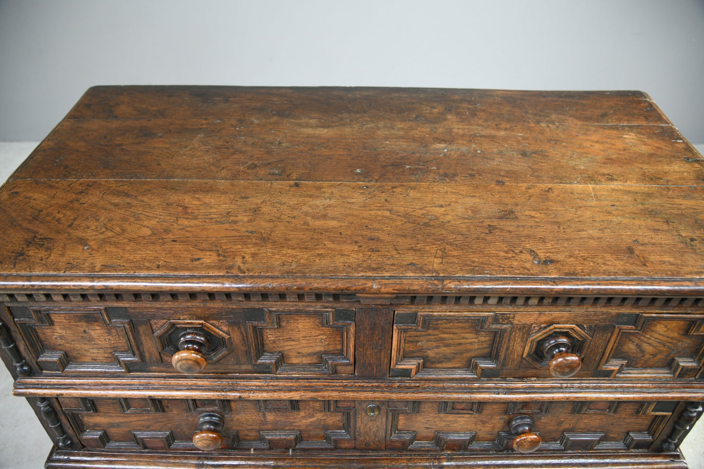 Jacobean Style Oak Chest of Drawers