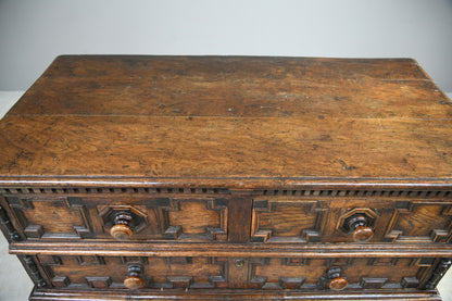 Jacobean Style Oak Chest of Drawers