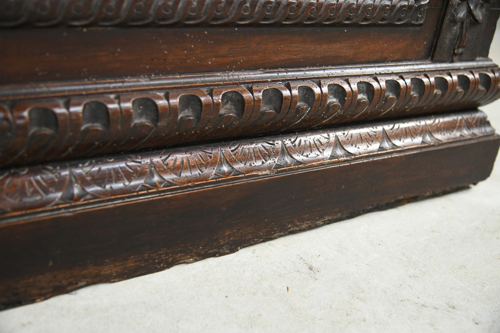 Victorian Carved Walnut Renaissance Revival Bench