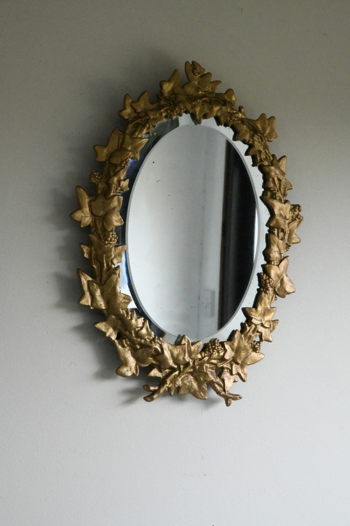 Gold Ivy Leaf Wall Mirror