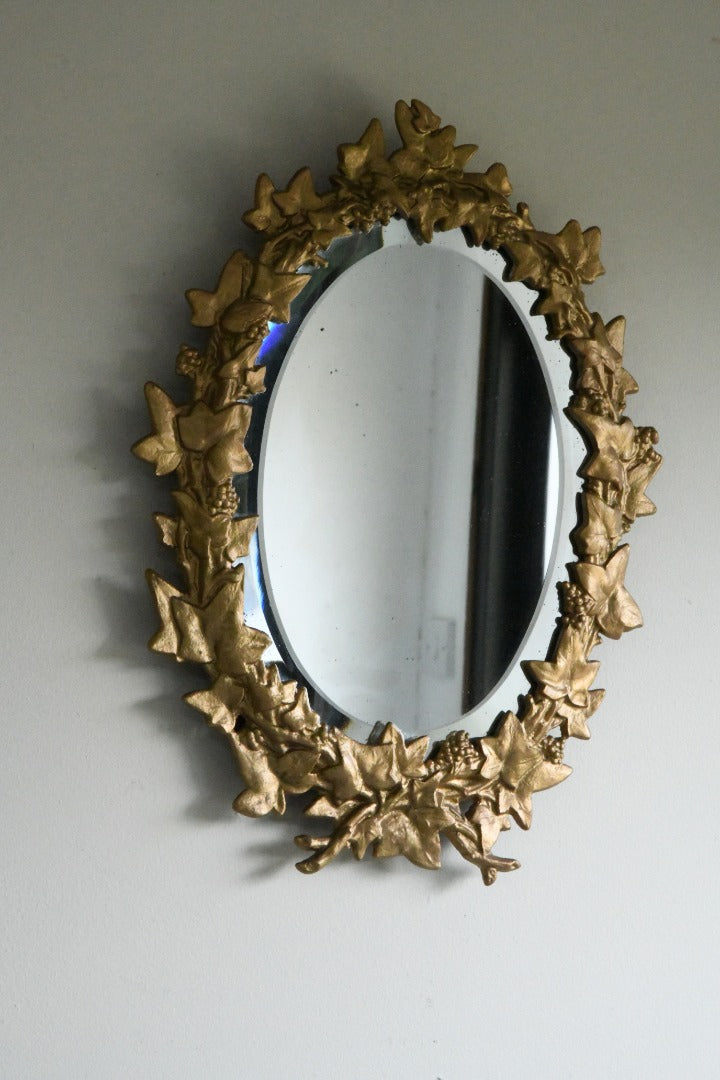 Gold Ivy Leaf Wall Mirror