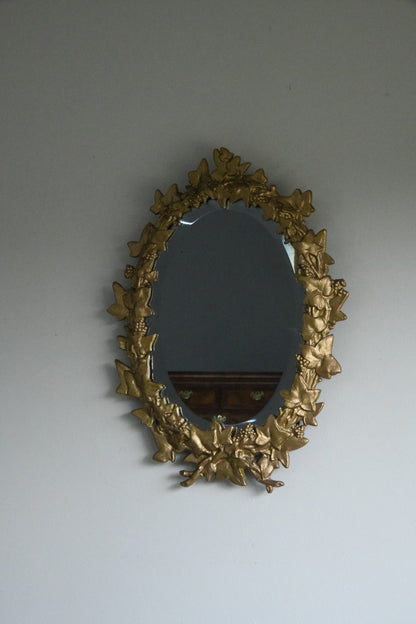 Gold Ivy Leaf Wall Mirror