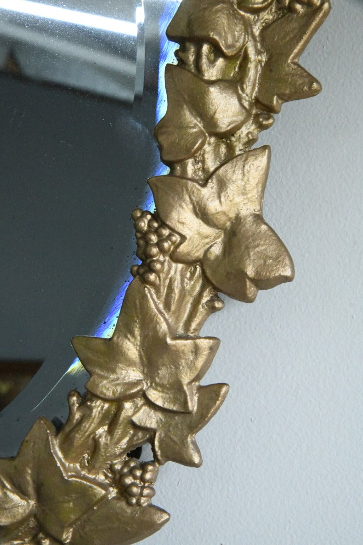 Gold Ivy Leaf Wall Mirror