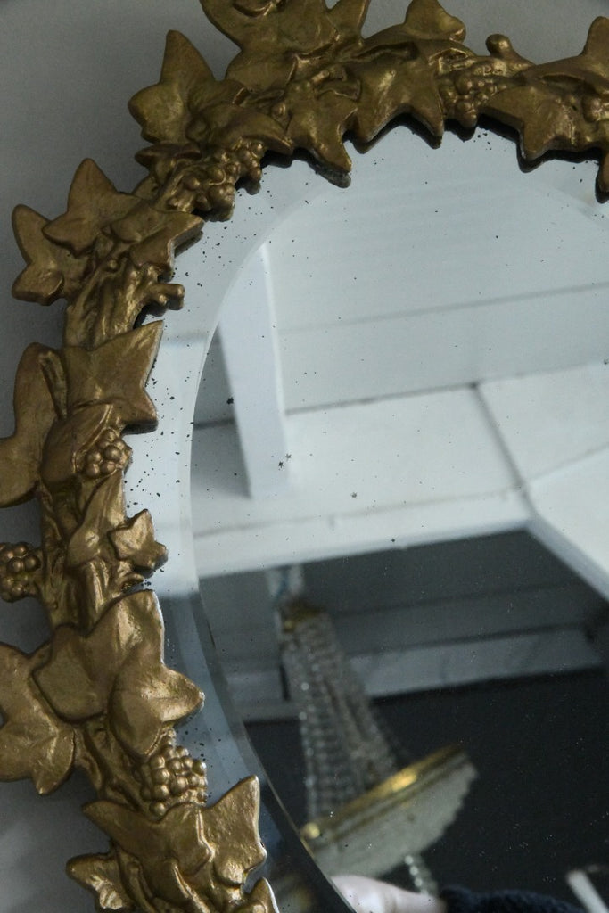 Gold Ivy Leaf Wall Mirror