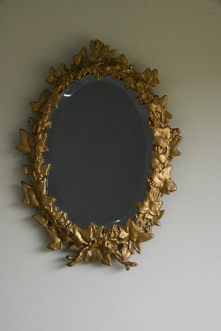 Gold Ivy Leaf Wall Mirror