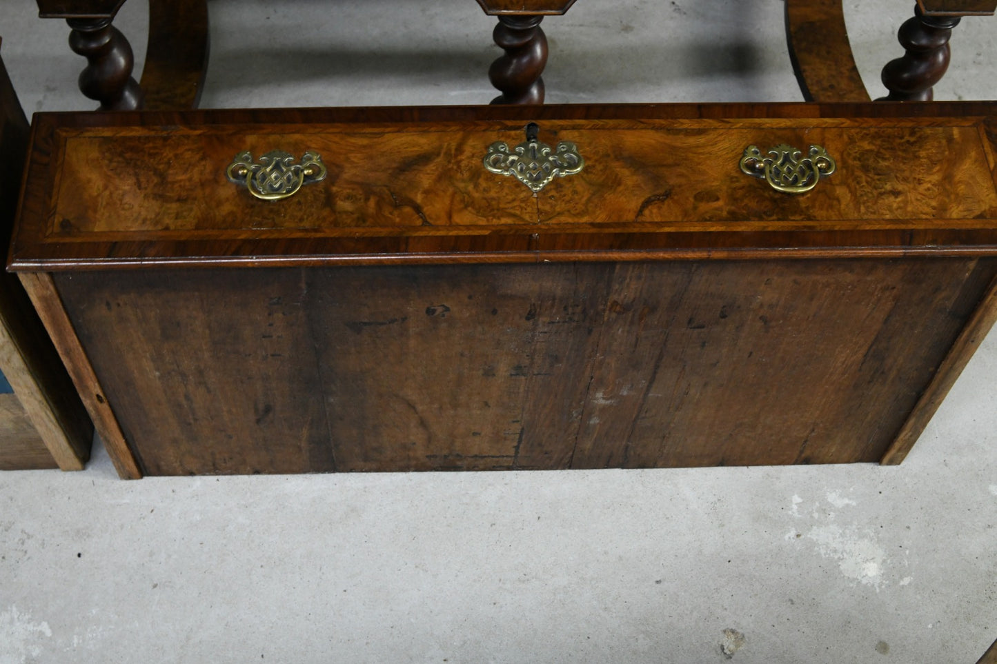 Antique Queen Anne Walnut Chest On Stand