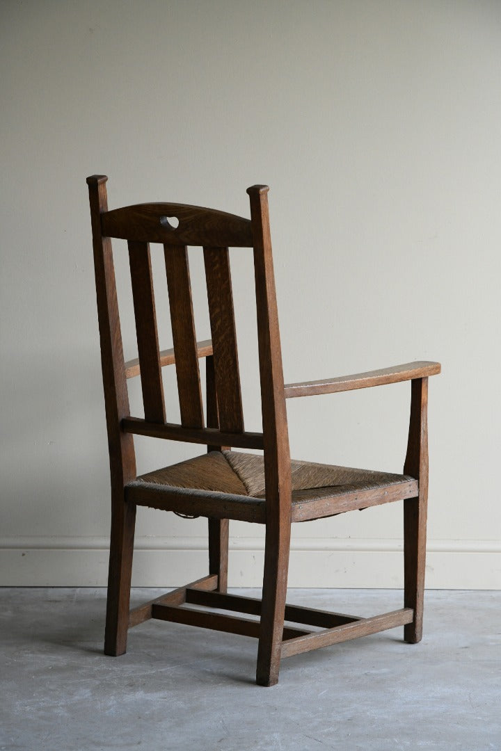 William Birch Arts & Crafts Oak Carver Chair