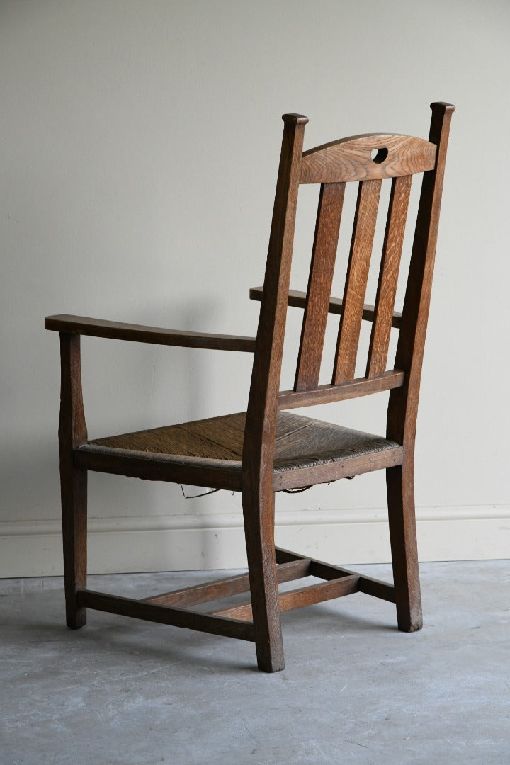 William Birch Arts & Crafts Oak Carver Chair