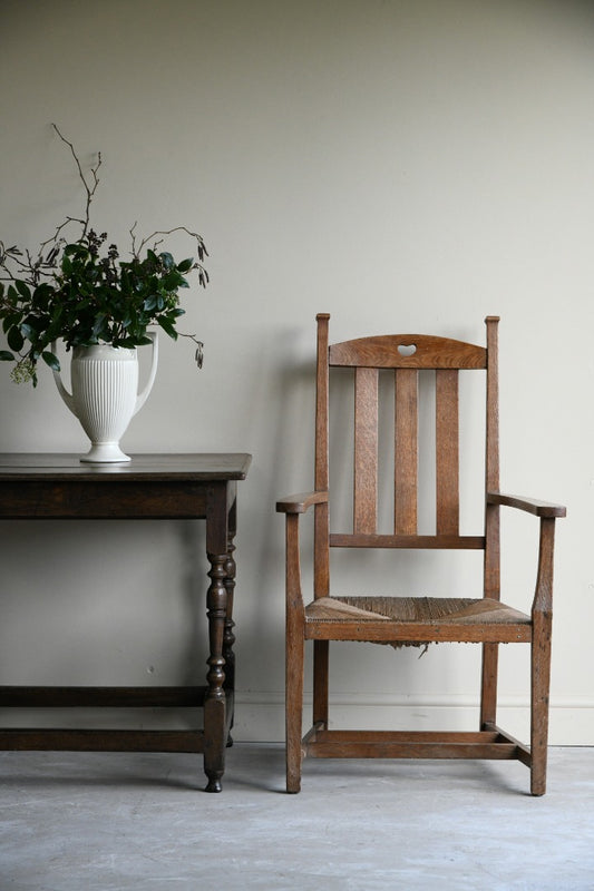 William Birch Arts & Crafts Oak Carver Chair