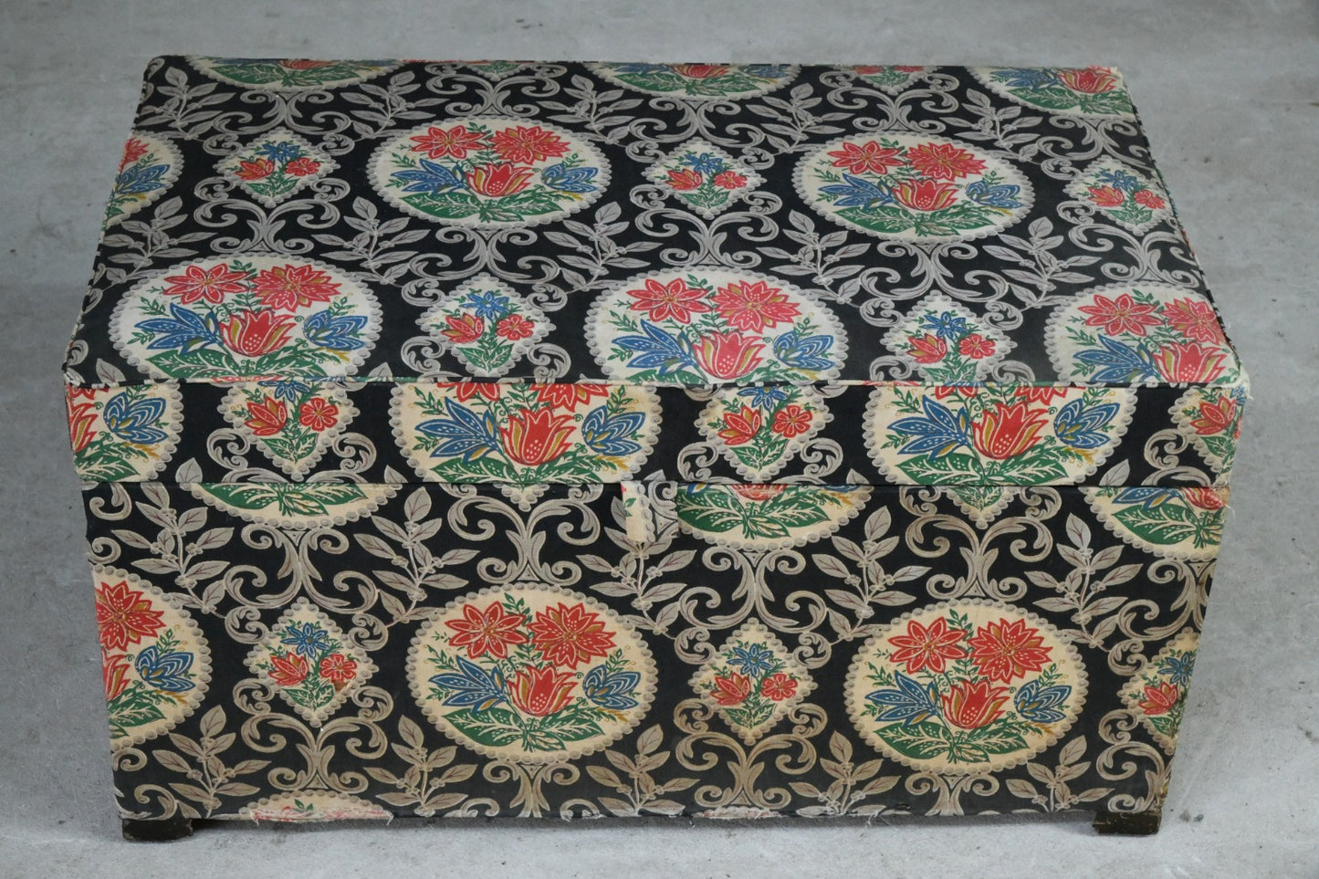 Vintage Upholstered Ottoman