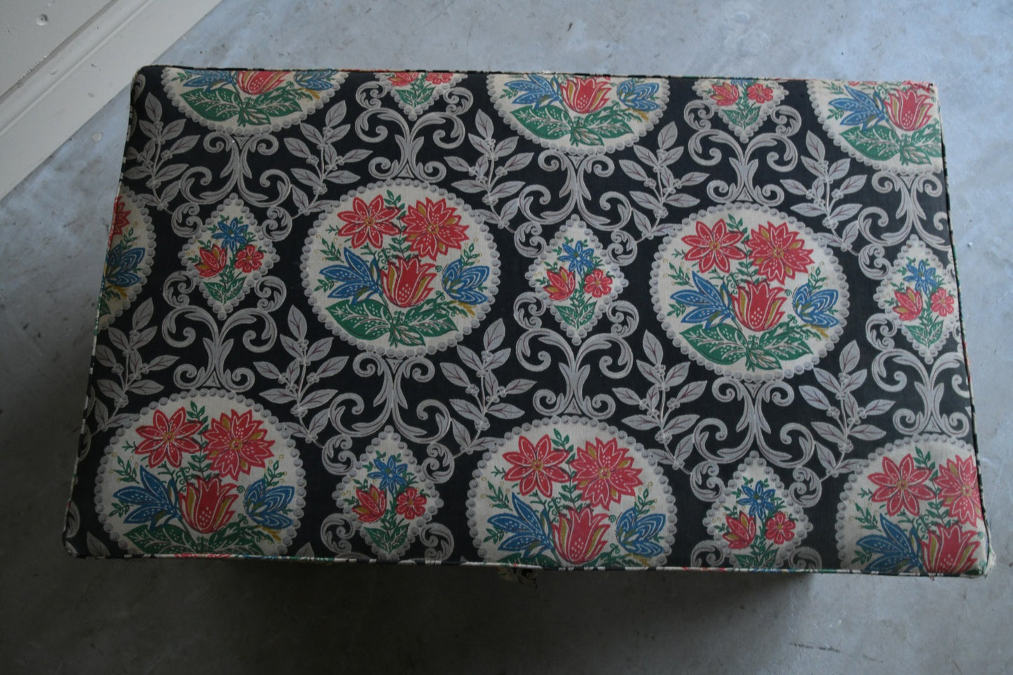 Vintage Upholstered Ottoman