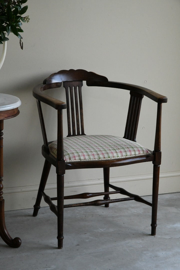 Edwardian Stained Beech Tub Chair