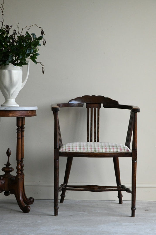 Edwardian Stained Beech Tub Chair