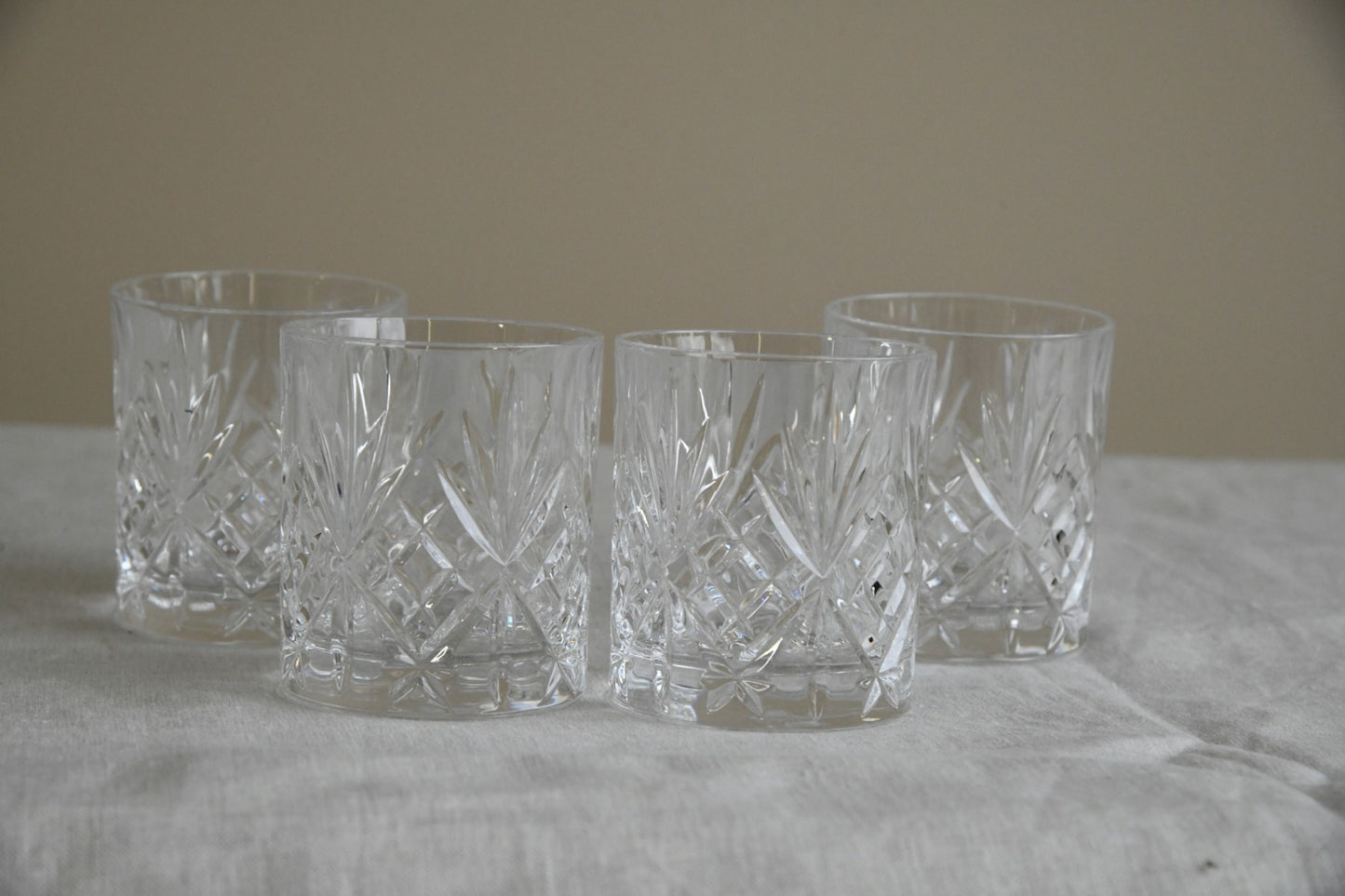 4 Glass Rocks Tumbler Glasses