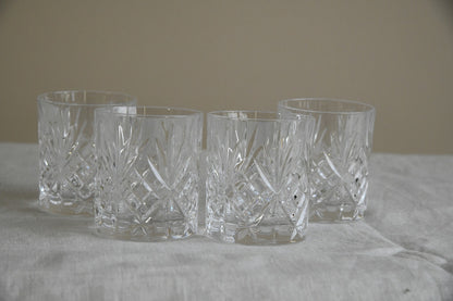 4 Glass Rocks Tumbler Glasses