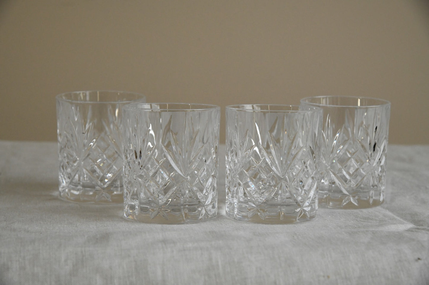 4 Glass Rocks Tumbler Glasses