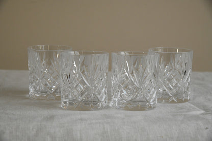 4 Glass Rocks Tumbler Glasses