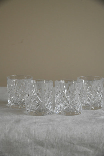 4 Glass Rocks Tumbler Glasses