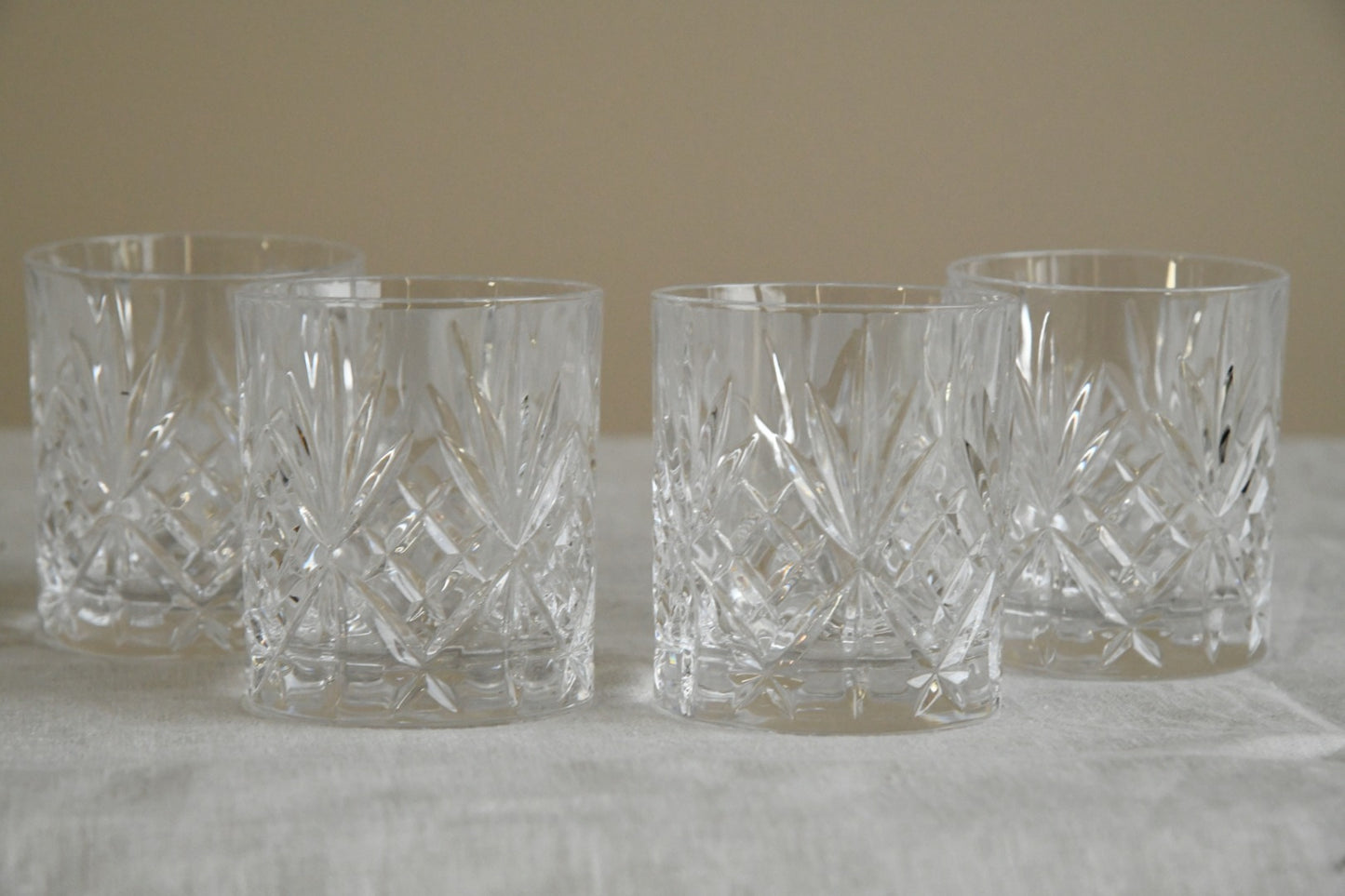 4 Glass Rocks Tumbler Glasses