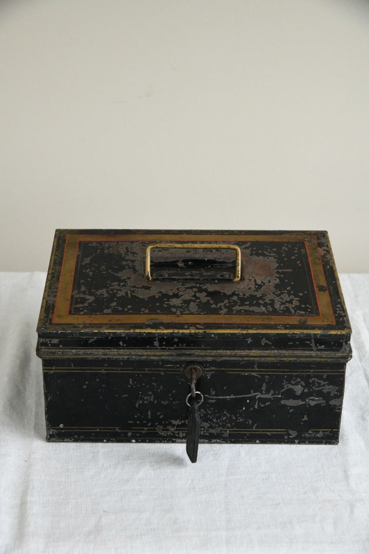 Vintage Black Metal Box