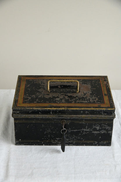 Vintage Black Metal Box