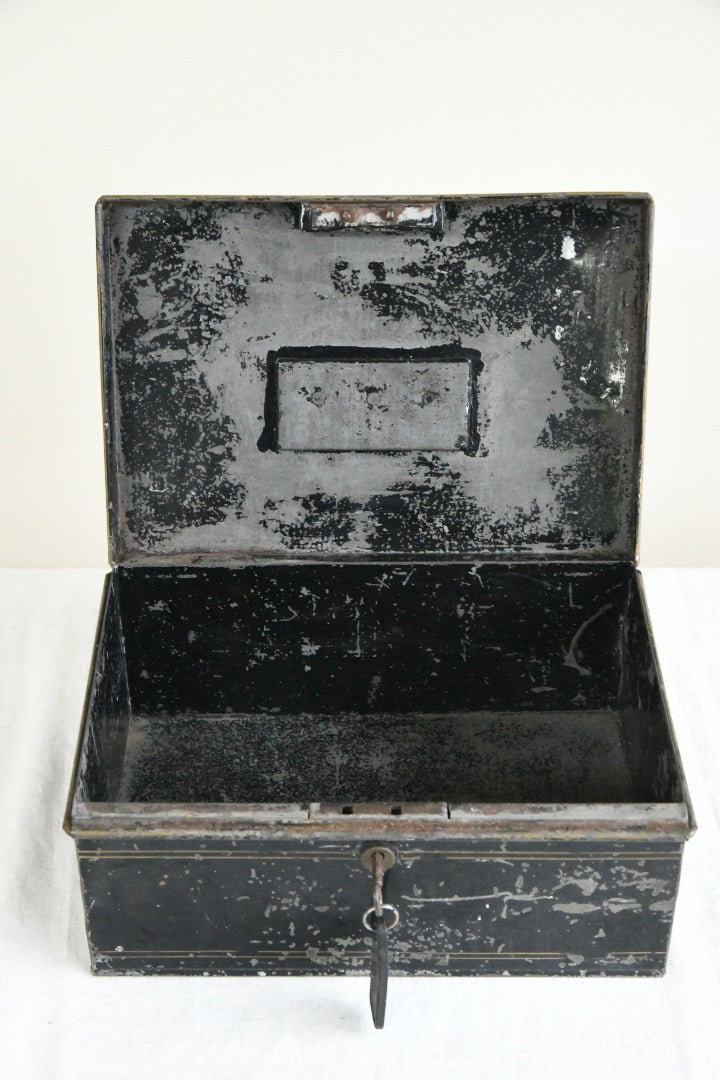 Vintage Black Metal Box