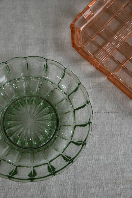 Vintage Coloured Glass Dishes