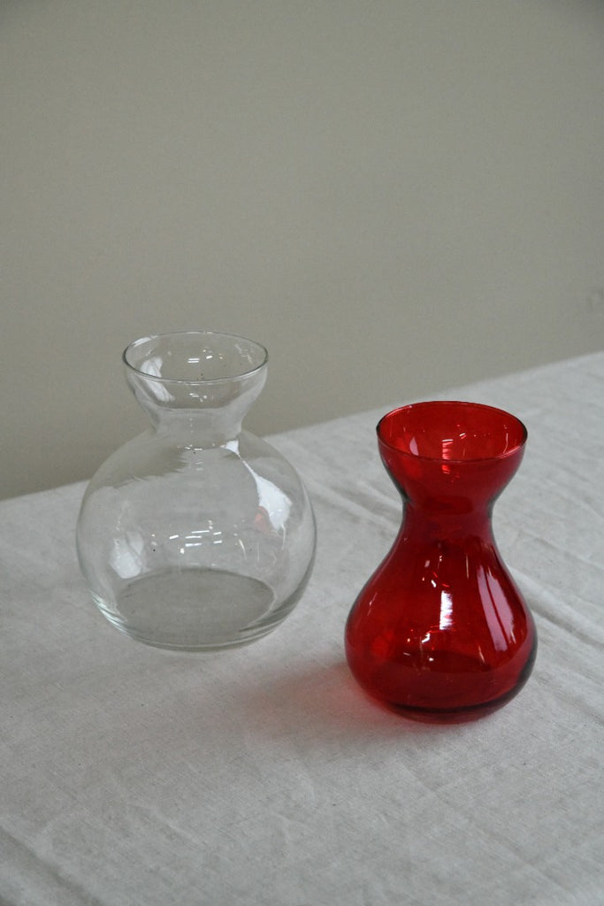 Glass Hyacinth Vase
