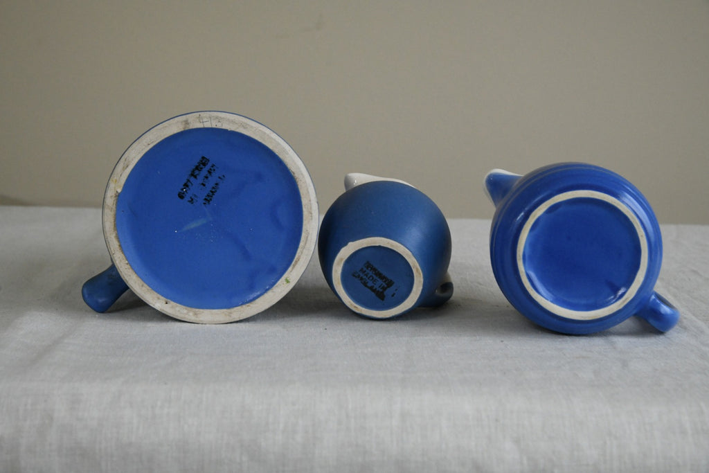 Vintage Blue Devonware Jugs
