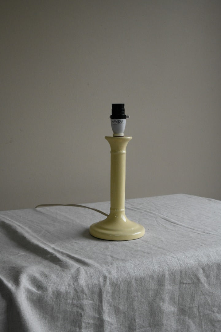 Yellow Ceramic Lamp